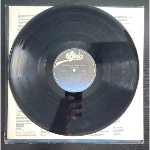 Charlie Daniels Band–Full Moon - 1980 Epic Country Rock Vinyl Album LP FE-36571 - Picture 5 of 6